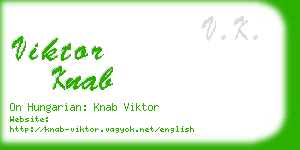 viktor knab business card